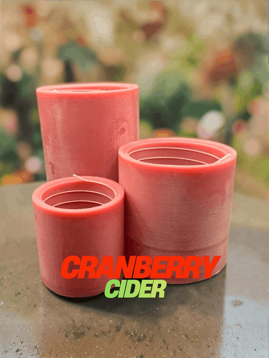 Cranberry Cider tőzegáfonya dizájn gyertya – Candloop