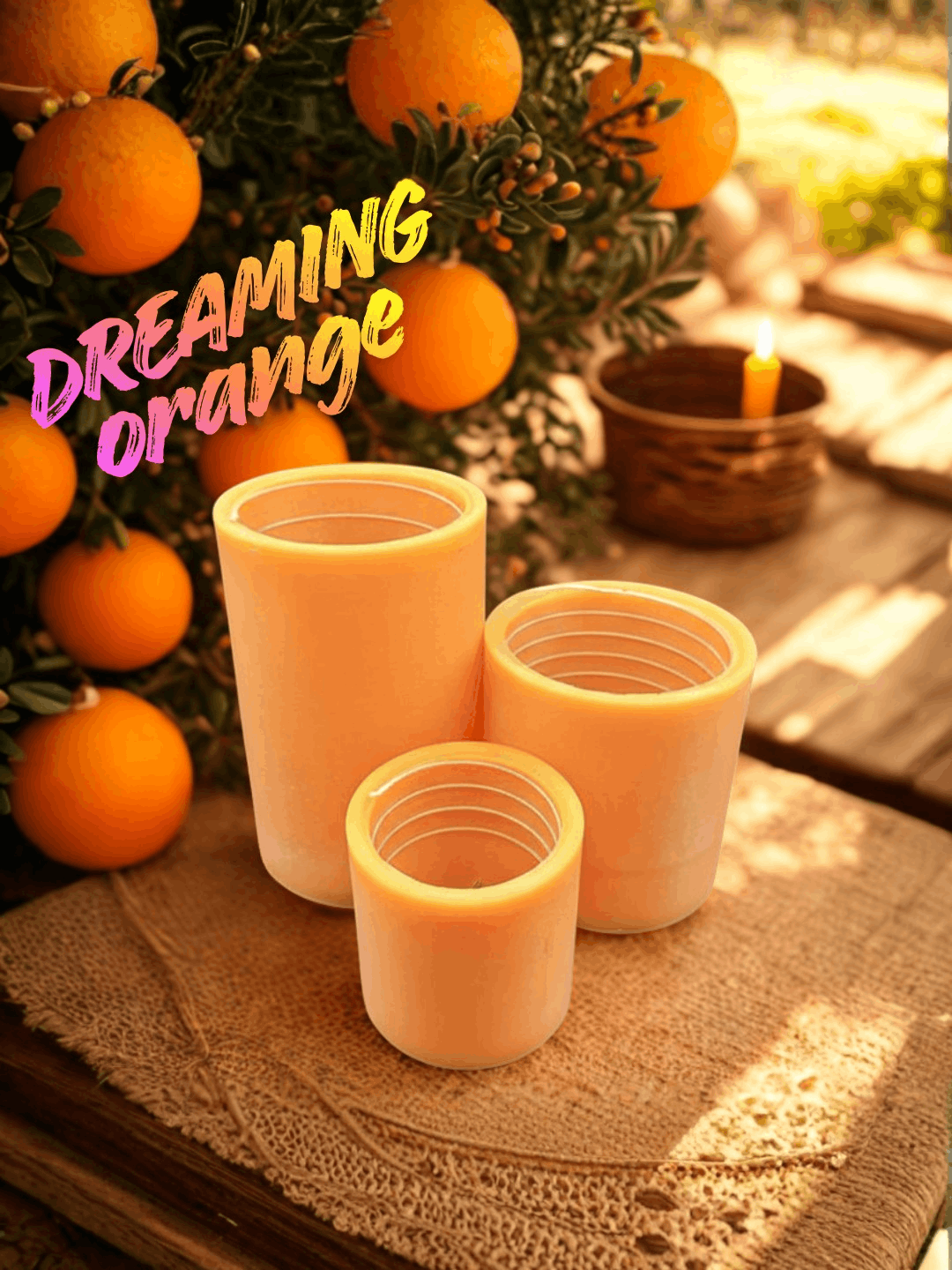 Dreaming Orange prémium narancs-mandarin spirálgyertya – Candloop