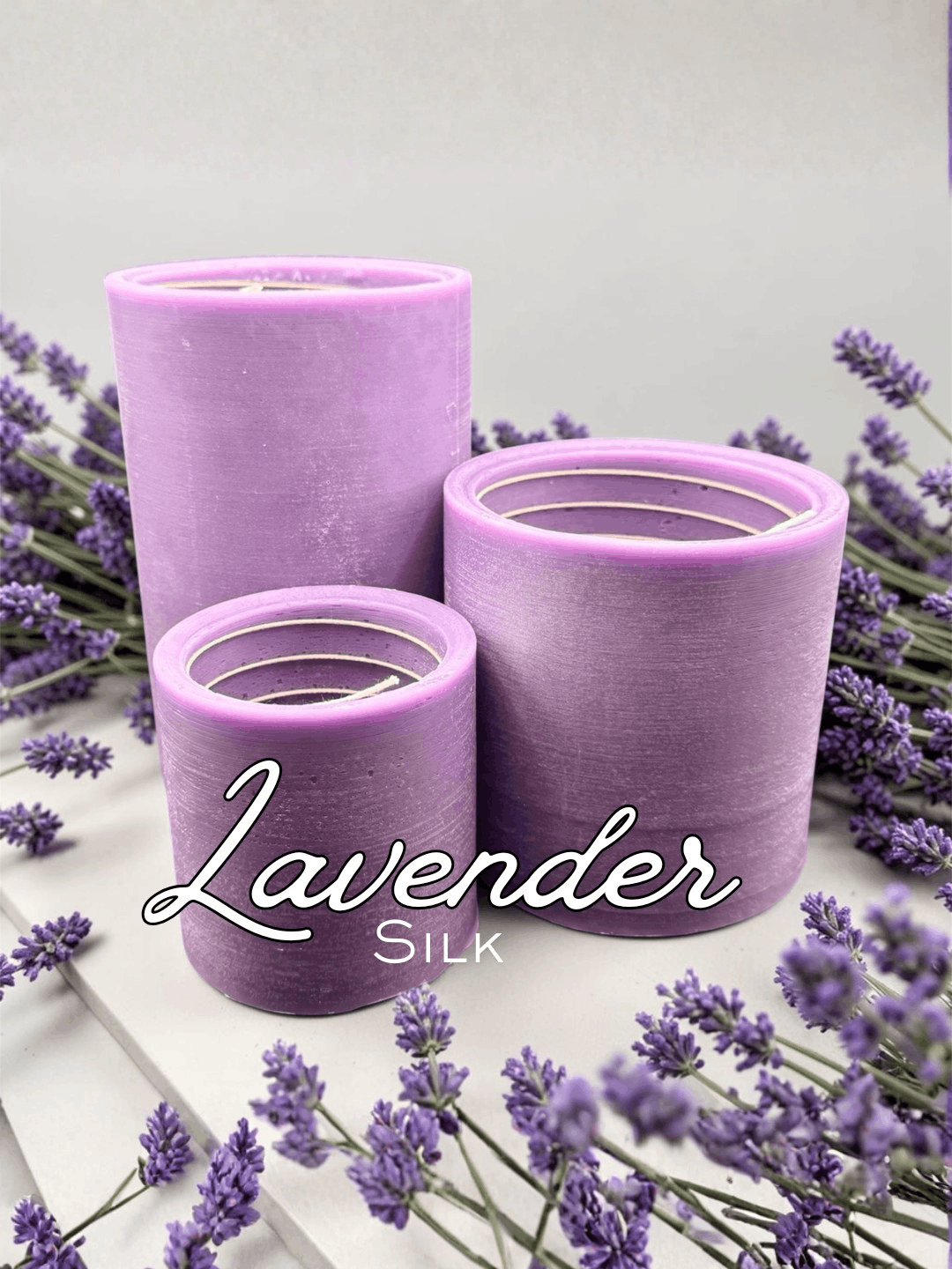 Lavender Silk selymes levendula spirálgyertya – Candloop